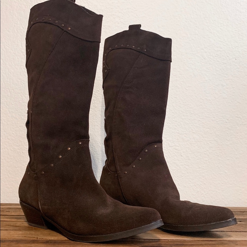 Reba Suede Cowboy Boots